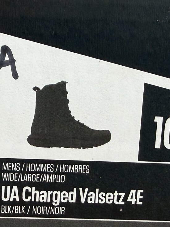 New in Box Under Armour Charged Valsetz Tactical Combat Boots 10.5 (4E)